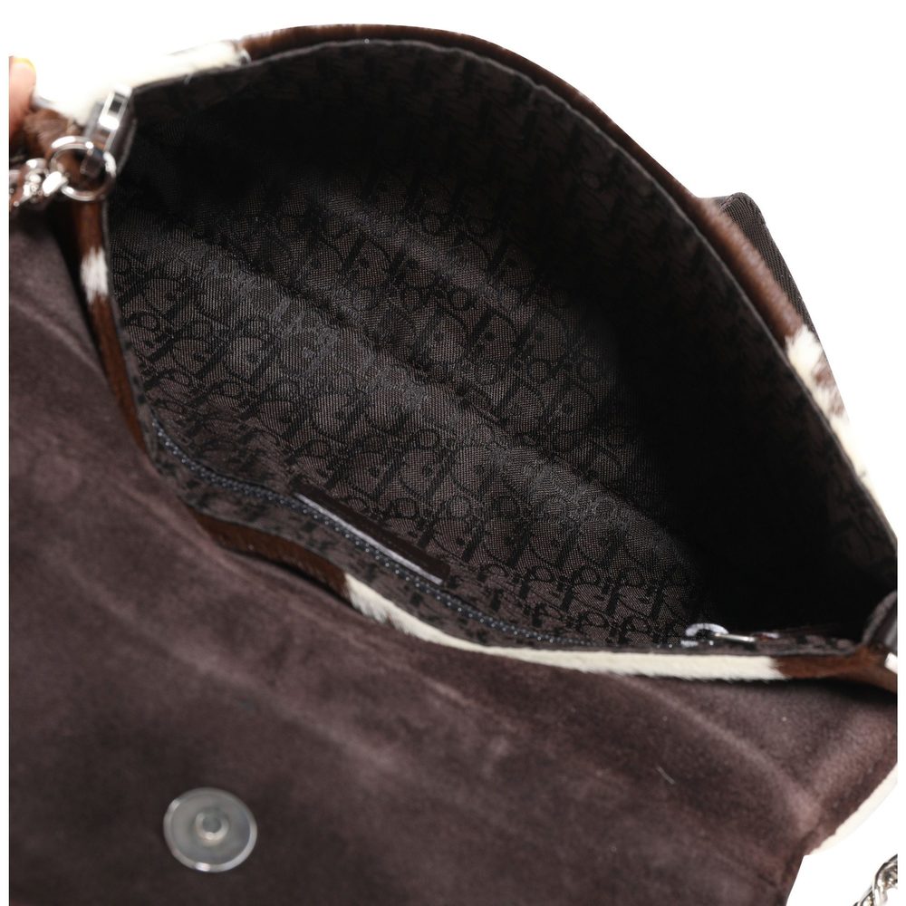 Christian Dior Cream & Brown Pony Hair Hardcore Shoulder Bag - Picture 7 of 8
